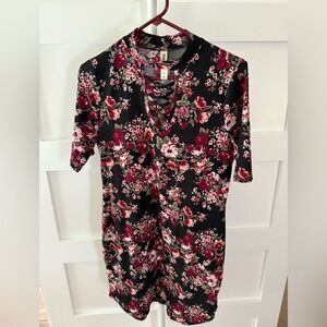 New B&B Boutique soft black floral dress Medium